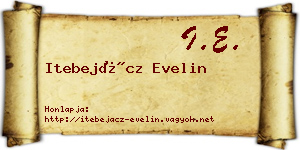 Itebejácz Evelin névjegykártya